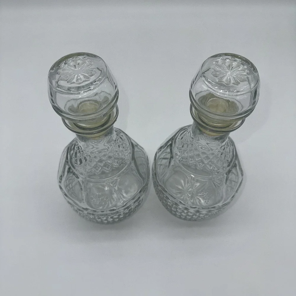 VTG Sovereign‎ House lead crystal decanter apothecary jar grape crown emblem
